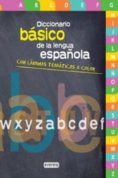 portada diccionario basico de lengua española con laminas tematicas