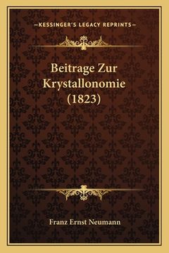 portada Beitrage Zur Krystallonomie (1823) (en Alemán)