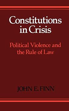 portada Constitutions in Crisis: Political Violence and the Rule of law (en Inglés)