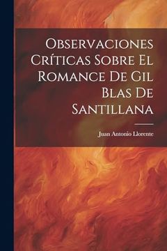 portada Observaciones Críticas Sobre el Romance de gil Blas de Santillana (in Spanish)