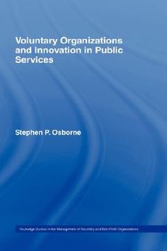 portada voluntary organisations and innovation in the public services (en Inglés)