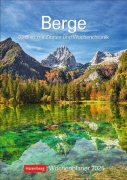 portada Berge Wochenplaner 2025 - 53 Blatt mit Zitaten und Wochenchronik