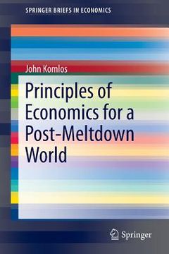 portada Principles of Economics for a Post-Meltdown World (in English)