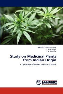 portada study on medicinal plants from indian origin (en Inglés)
