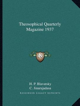 portada theosophical quarterly magazine 1937 (en Inglés)
