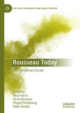 portada Rousseau Today: Interdisciplinary Essays (in English)