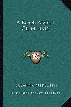 portada a book about criminals (en Inglés)