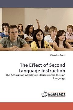 portada the effect of second language instruction (en Inglés)