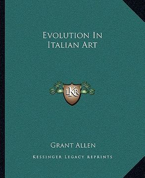 portada evolution in italian art (en Inglés)