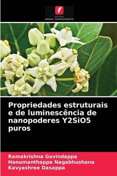 portada Propriedades Estruturais e de Luminescência de Nanopoderes Y2Sio5 Puros (en Portugués)