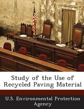 portada Study of the Use of Recycled Paving Material (en Inglés)