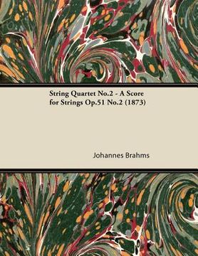 portada string quartet no.2 - a score for strings op.51 no.2 (1873) (en Inglés)