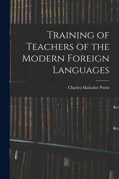 portada Training of Teachers of the Modern Foreign Languages (en Inglés)