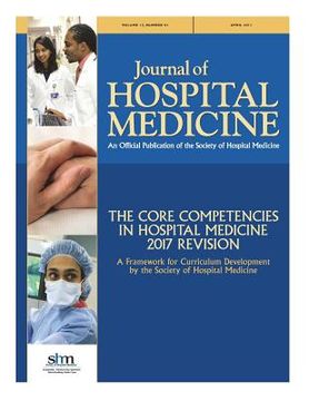 portada Jhm Core Competencies 2017: Updates to the Core Competencies in Hospital Medicine -- 2017 (en Inglés)