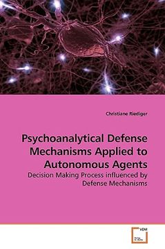 portada psychoanalytical defense mechanisms applied to autonomous agents