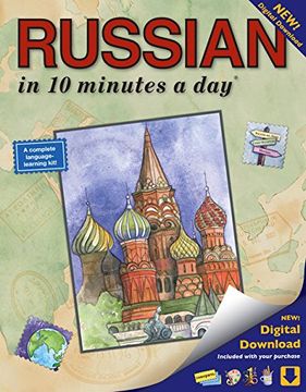 portada Russian in 10 Minutes a Day: Language Course for Beginning and Advanced Study. Includes Workbook, Flash Cards, Sticky Labels, Menu Guide, Software,. Grammar. Bilingual Books, Inc. (Publisher) (in English)