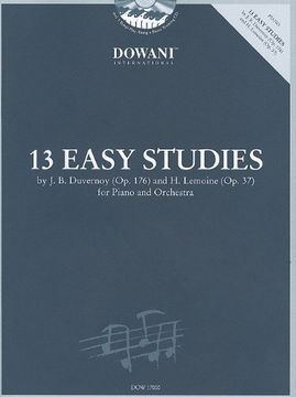 13 easy studies by j. b. duvernoy (op. 176) and h. lemoine (op. 37) for piano and orchestra [with 2 cds] (en Inglés)