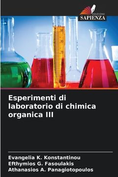 portada Esperimenti di laboratorio di chimica organica III (in Italian)