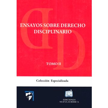 portada ENSAYOS SOBRE DERECHO DISCIPLINARIO  TOMO II