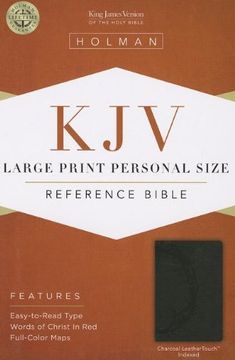 portada KJV Large Print Personal Size Reference Bible, Charcoal LeatherTouch Indexed