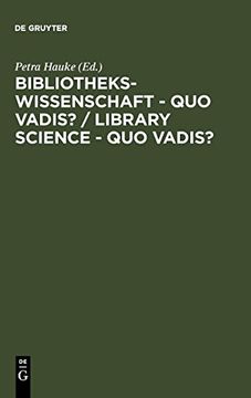 portada Bibliothekswissenschaft - quo Vadis? (en Inglés)