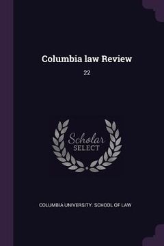 portada Columbia law Review: 22
