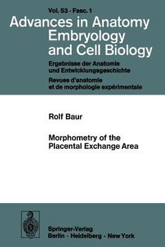 portada morphometry of the placental exchange area
