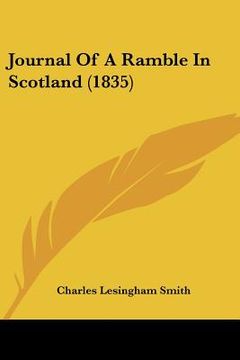 portada journal of a ramble in scotland (1835) (en Inglés)