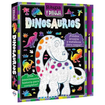 portada Dinosaurios, Raspa y Dibuja