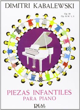 portada Kabalevsky: Piezas Infantiles Para Piano: Op. 39, op. 51 No. 1-3 (en Inglés)