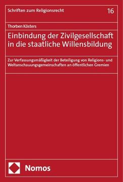 portada Einbindung der Zivilgesellschaft in die Staatliche Willensbildung (in German)