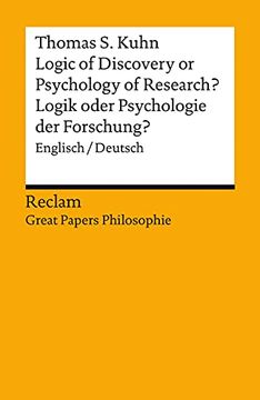 portada Logic of Discovery or Psychology of Research? / Logik Oder Psychologie der Forschung?