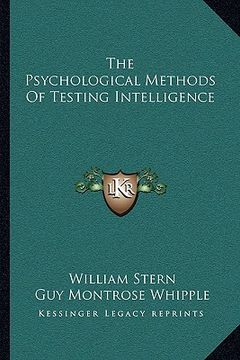 portada the psychological methods of testing intelligence