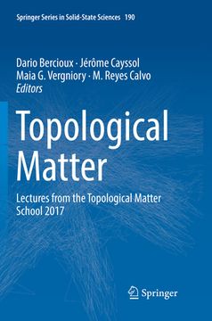 portada Topological Matter: Lectures from the Topological Matter School 2017 (en Inglés)