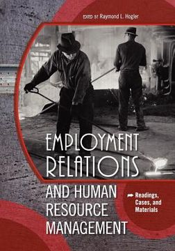 portada employment relations and human resource management: readings, cases, and materials (en Inglés)
