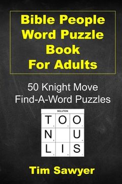 portada Bible People Word Puzzle Book for Adults: 50 Knight Move Find-A-Word Puzzles (in English)