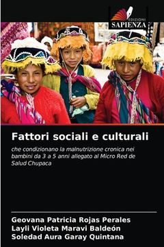 portada Fattori sociali e culturali (en Italiano)