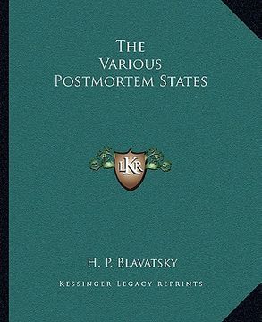 portada the various postmortem states (en Inglés)