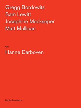 portada Artists on Hanne Darboven (Artists on Artists Lecture Series) (in English)