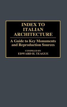 portada Index to Italian Architecture: A Guide to key Monuments and Reproduction Sources (Art Reference Collection) (en Inglés)