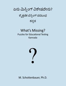 portada What's Missing?  Puzzles for Educational Testing: Kannada (Kannada Edition)