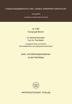 portada Auto- und Allotransplantationen an der Harnblase (en Alemán)