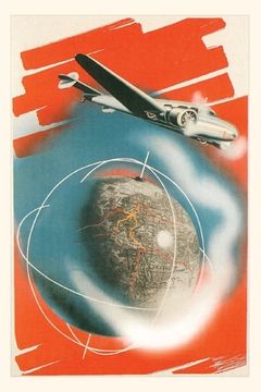 portada Vintage Journal Airplane, Globe (in English)