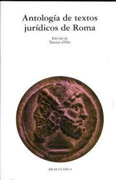portada Antología de Textos Jurídicos de Roma