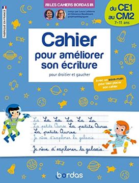 portada Les Cahiers Bordas - Cahier Pour Améliorer son Écriture du ce1 au cm2 (in French)