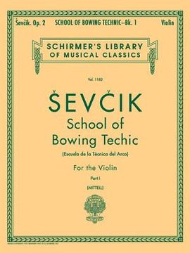 portada school of bowing technics, op. 2 - book 1: violin method (en Inglés)