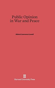 portada Public Opinion in war and Peace (en Inglés)