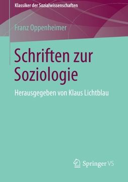 portada Schriften zur Soziologie: Herausgegeben von Klaus Lichtblau (Klassiker der Sozialwissenschaften) 