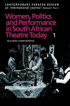 portada contemporary theathre review: women, politics and performance in south african theatre today (en Inglés)