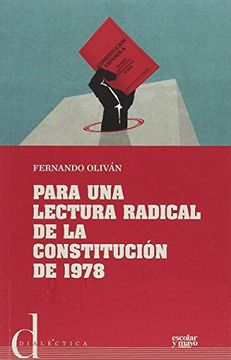 portada Para Una Lectura Radical De La Constitución De 1978 (Dialéctica)